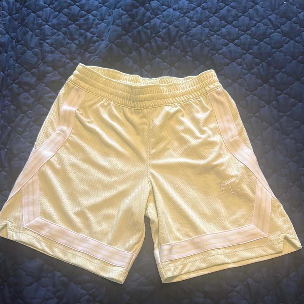 Nike Girls Basketball Shorts Light Green